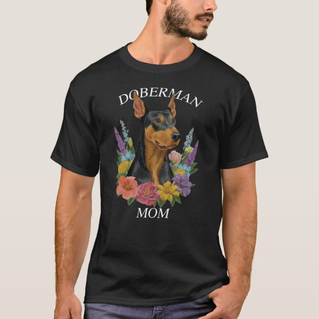 Doberman Mama T-Shirt (Vorderseite)