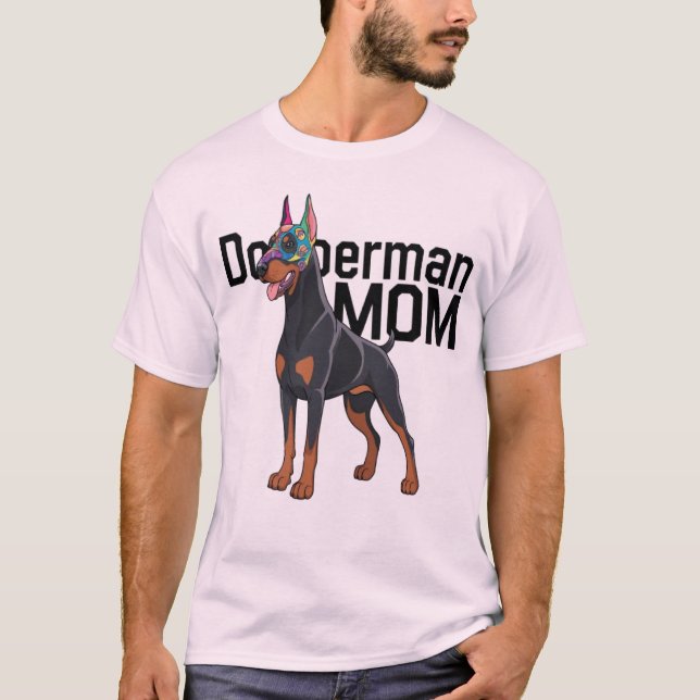 Doberman Mama T-Shirt (Vorderseite)