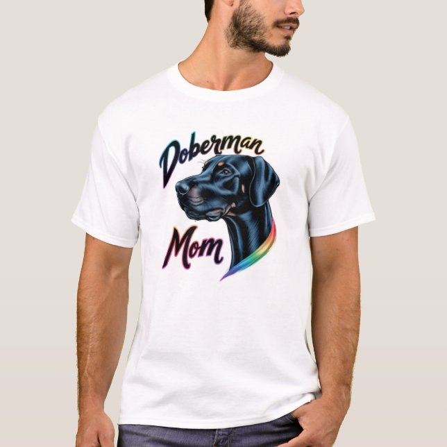 Doberman Mama T-Shirt (Vorderseite)