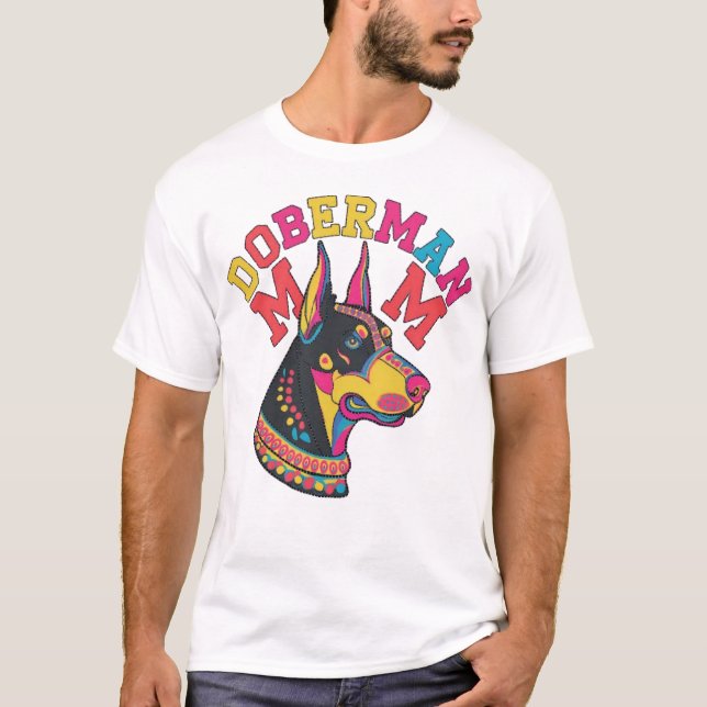Doberman Mama T-Shirt (Vorderseite)