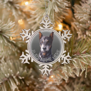 Doberman Ornement Personnalisé Décoration Chien