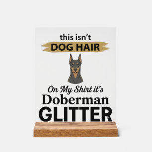 Doberman Pailleté Conception Vintage Amoureux de C