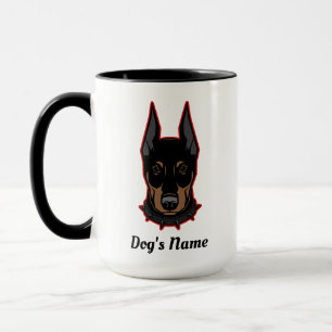 Doberman Pinscher Ajouter un nom Gift Coffee Mug