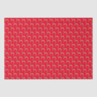 Doberman Pinscher Christmas Dog Silhouette Red