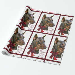 Doberman Pinscher Christmas Geschenkpapier