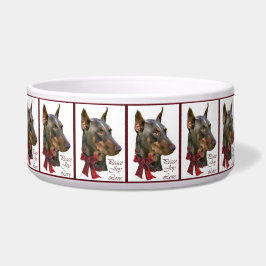 Doberman Pinscher Christmas Napf