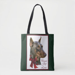 Doberman Pinscher Christmas Tasche