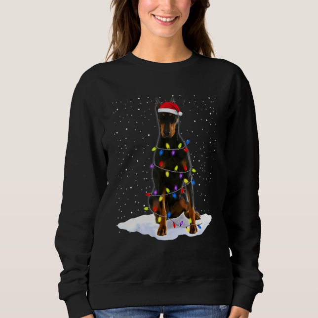 Doberman Pinscher Dog 3 Sweatshirt (Vorderseite)