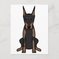 Doberman Pinscher Dog Cartoon