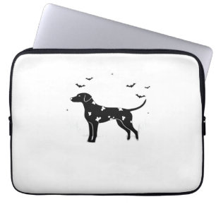 Doberman Pinscher Dog - Halloween Moon Silhouette Laptopschutzhülle