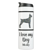 Doberman Pinscher Dog Niedlich Grid Silhouette