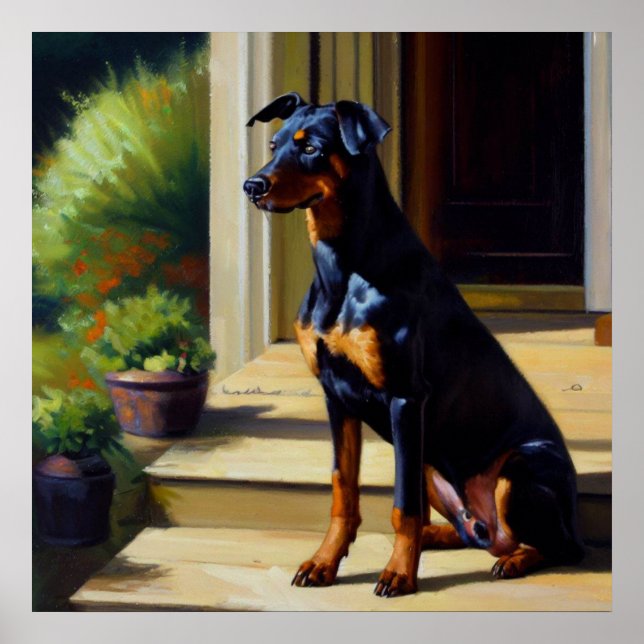 Doberman Pinscher Dog Poster (Vorne)
