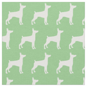 Doberman Pinscher Dog Silhouette Dobermann Sage Gr Stoff