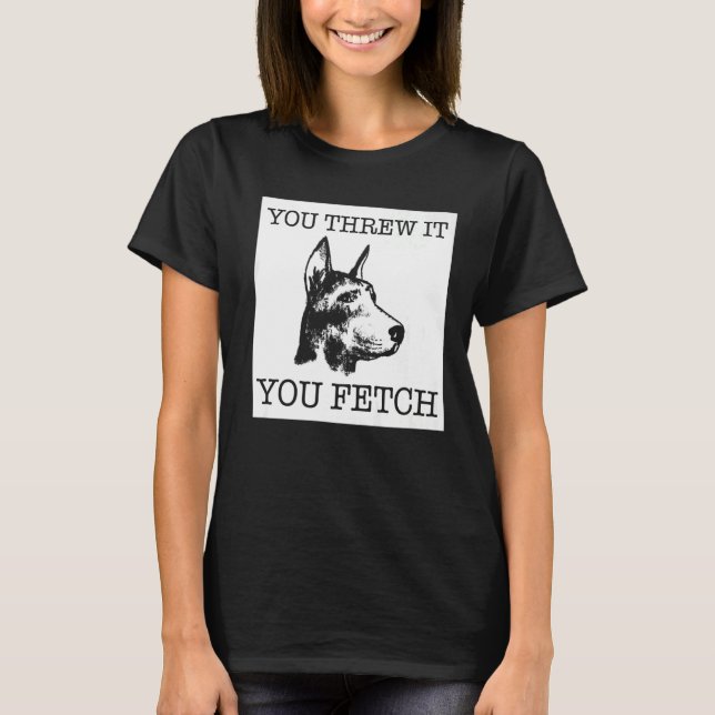 Doberman Pinscher dog T-Shirt (Vorderseite)