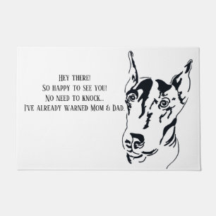 Doberman Pinscher Door Mat Fußmatte