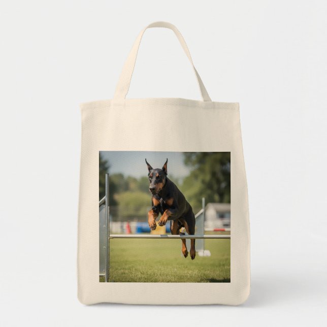 Doberman Pinscher Elegant Parco Tassino Tragetasche (Vorne)