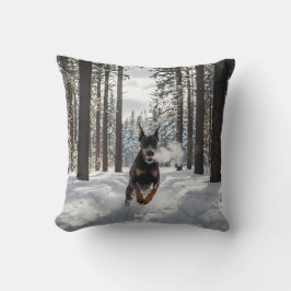 Doberman Pinscher Elegant Throw Pillow Kissen