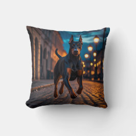 Doberman Pinscher Elegant Throw Pillow Kissen