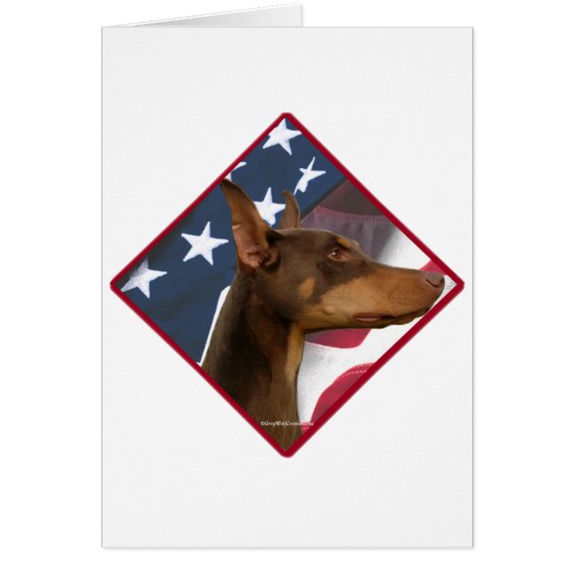 Doberman Pinscher Flag 2 (Vorne)