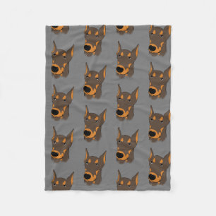 Doberman Pinscher Fleece Blanket