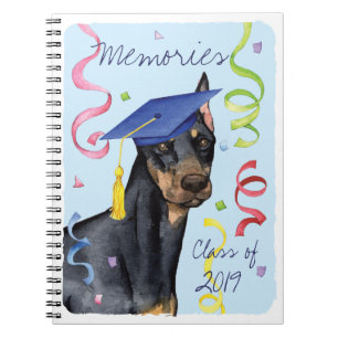 Doberman Pinscher Graduate Notizblock