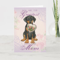 Doberman Pinscher Heart Mama