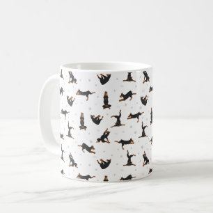Doberman Pinscher Hund Yoga Kaffeetasse