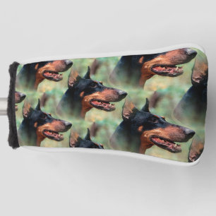 Doberman Pinscher im Wald Golf Headcover