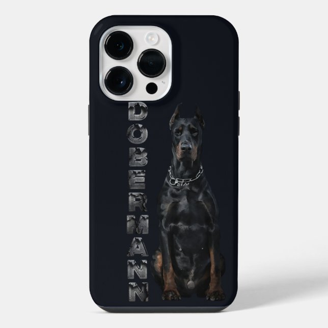 Doberman Pinscher iPhone 14 Pro Max Hülle (Rückseite)