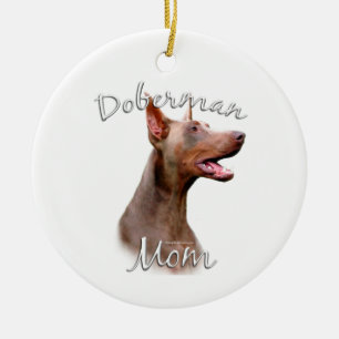 Doberman Pinscher (Isabella) Mama 2 Keramik Ornament