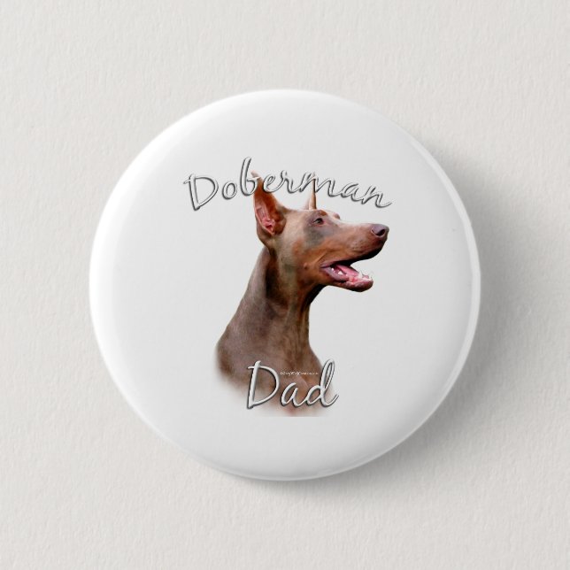 Doberman Pinscher (Isabella) Vater 2 Button (Vorderseite)