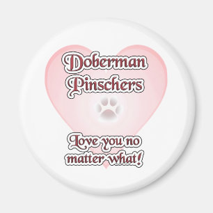 Doberman Pinscher Liebe, Liebe Doberman, Liebe Dob Magnet