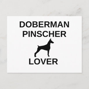 Doberman-Pinscher-Liebhaber Postkarte