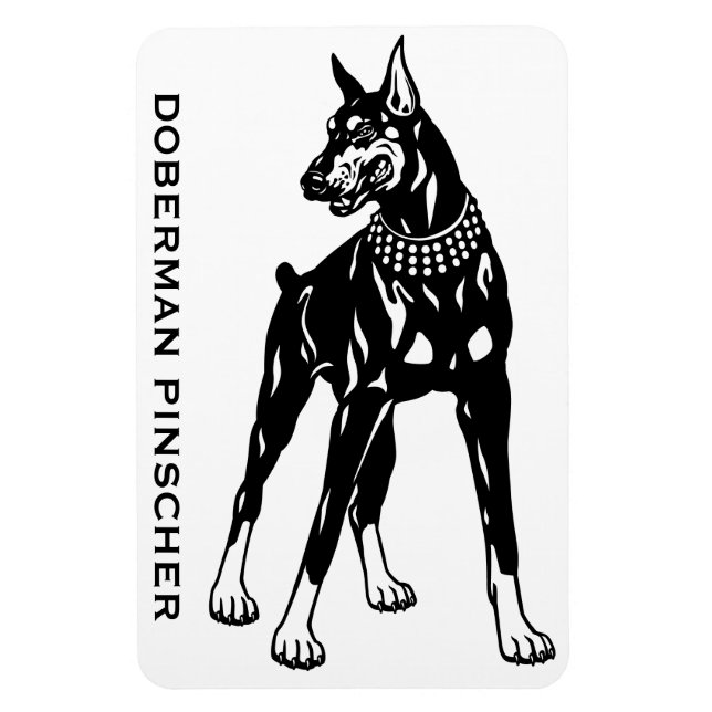 Doberman Pinscher Magnet (Vertikal)