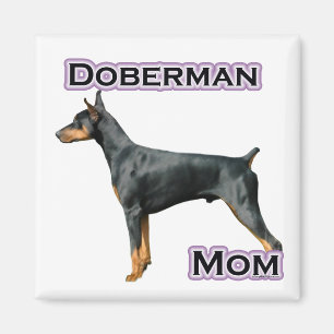 Doberman Pinscher Maman 4 - Aimant
