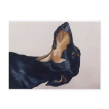 Doberman Pinscher Original Hund Postkarte