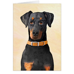 Doberman Pinscher Peinture non découpée Art origin
