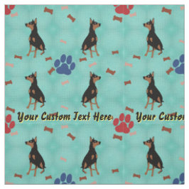 Doberman Pinscher - Personalisiert Stoff
