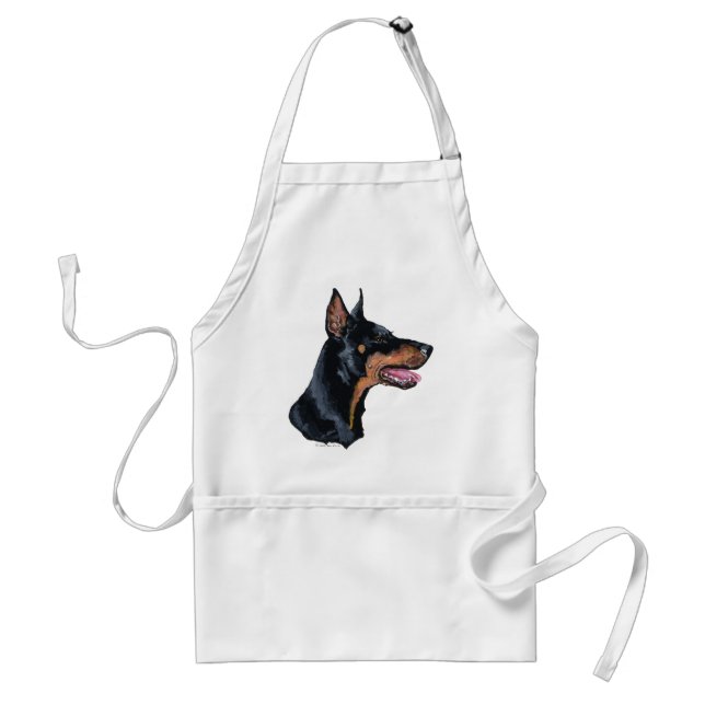 Doberman Pinscher Profil Schürze (Vorne)