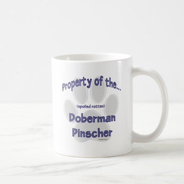 Doberman Pinscher Property Kaffeetasse (Rechts)