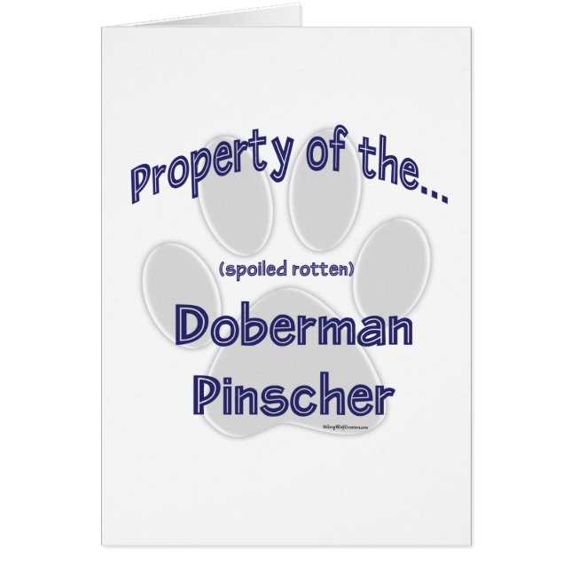 Doberman Pinscher, propriété (Devant)