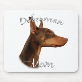 Doberman Pinscher (rot) Mama 2 Mousepad