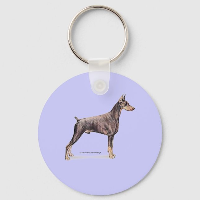 Doberman Pinscher Schlüsselanhänger (Vorderseite)