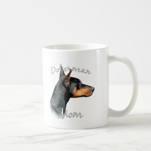 Doberman Pinscher (schwarz) Mama 2 Kaffeetasse
