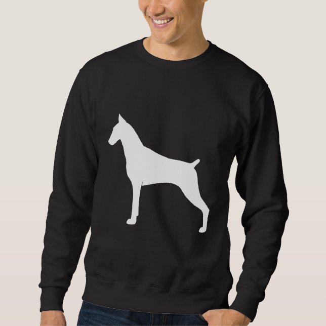 Doberman Pinscher Silhouette S 204 Sweatshirt (Vorderseite)