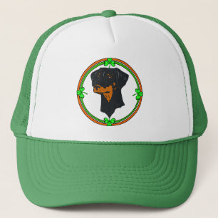 Doberman Pinscher St Patricks Truckerkappe