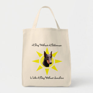 Doberman Pinscher Sunshine Dog Tote Bag Tragetasche
