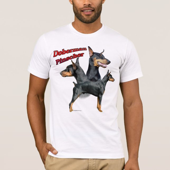 Doberman Pinscher Trio 2 T-Shirt (Vorderseite)