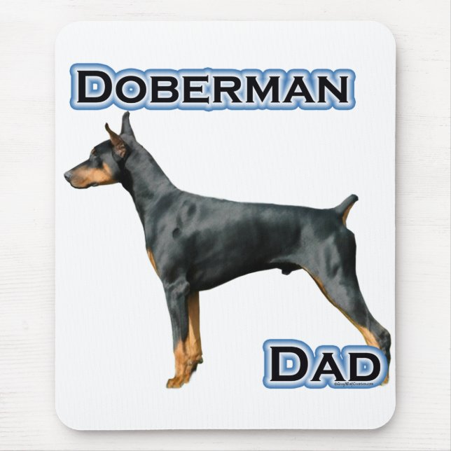 Doberman Pinscher Vater 4 Mousepad (Vorne)