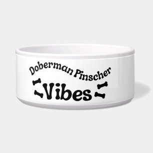 Doberman Pinscher Vibes Keramik Dog Bowl Napf